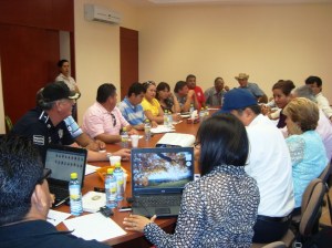MAS DE 21 SUBDELEGADOS Y 3 DELEGADOS ASISTIERON A LA REUNION DE SEGURIDAD PUBLICA