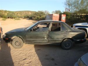 Automóvil recuperado por la municipal de La Paz