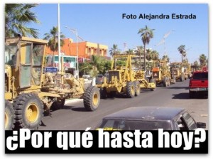 a - maquinaria del gobierno en comondu