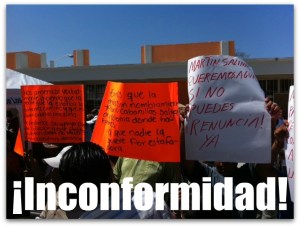 A - PROTESTA EN LEONARDO