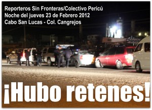 2 CABO SAN LUCAS RETEN DE LA FEDERAL EN CANGREJOS