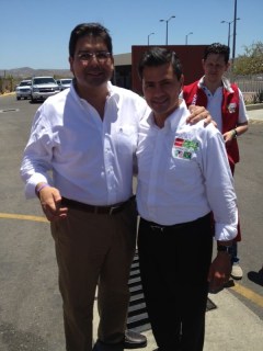 1 diputado valdivia organizo primer visita de peña nieto a BCS como candidato