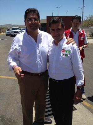 1 diputado valdivia organizo primer visita de peña nieto a BCS como candidato