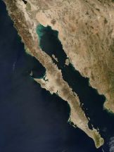 x fede peninsula baja california vista satelite