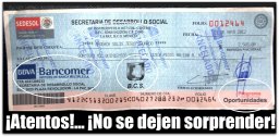 3 cheque falso de oportunidades sedesol ejemplo