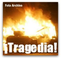 3 - 1 carro en llamas
