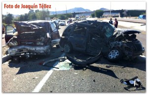 3 - 1 choque frente a walmart hoy domingo