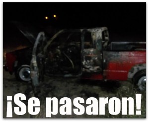 3 - 1 pick up robada y quemada