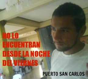 2 - 1 desaparecio desde el viernes en san carlos