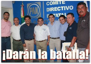 2 - 1 herminio corral con dirigentes municipales del PAN