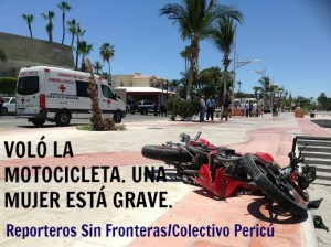 2 - 1 atropellada malecon de la paz hoy esta grave