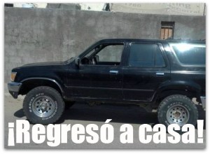 2 - 1 automovil robado toyota 4 runner
