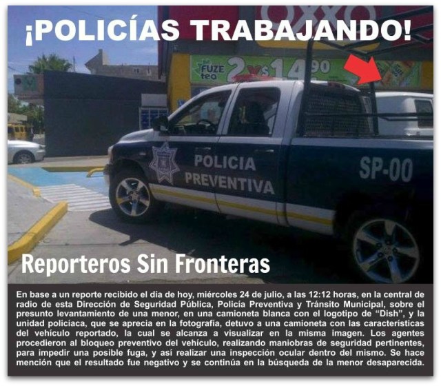 2 - 1 ahi estan los policias trabajando desaparicion de menor