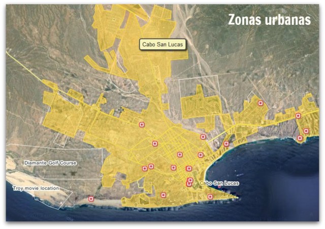 2 - 1 zona urbana cabo san lucas mapa