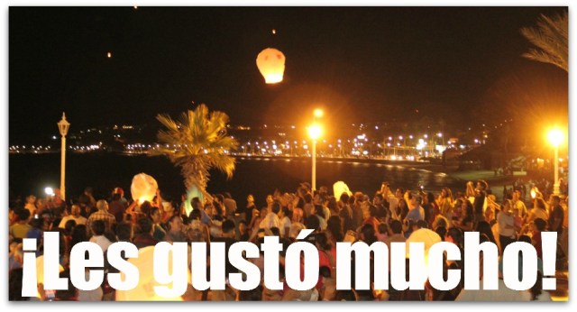 2 - 1 globos de cantoya malecon la paz