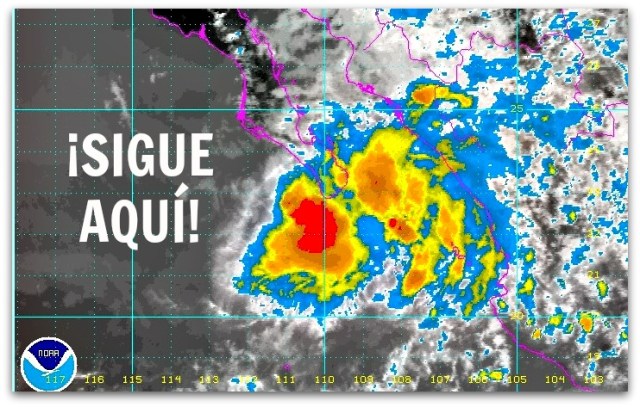 2 - 1 tormenta lorena reporte de siete de la noche