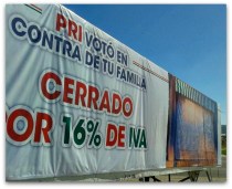 2 - 1 mantas lonas contra el pri