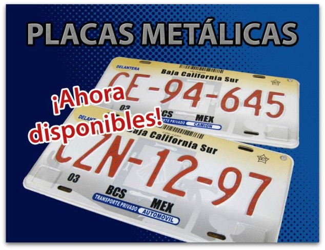 2 - 1 placas transito la paz bcs