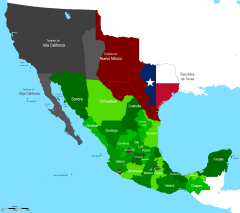 2 - 1 mapa de mexico guerra eu