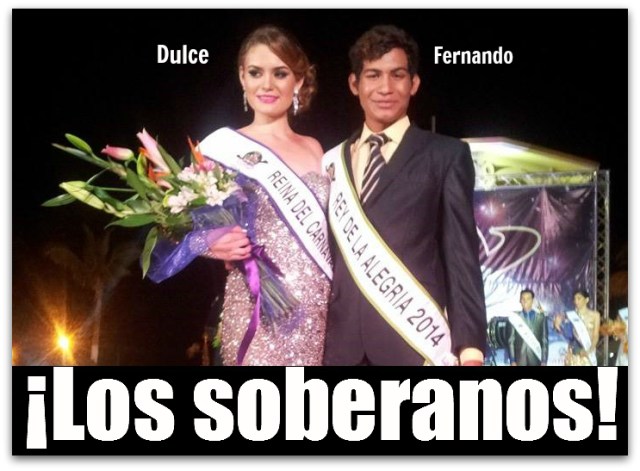 2 - 1 reina y rey carnaval la paz 2014