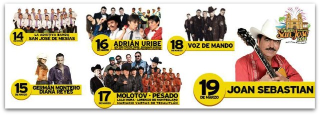 2 - 1 elenco fiestas san jose 2014