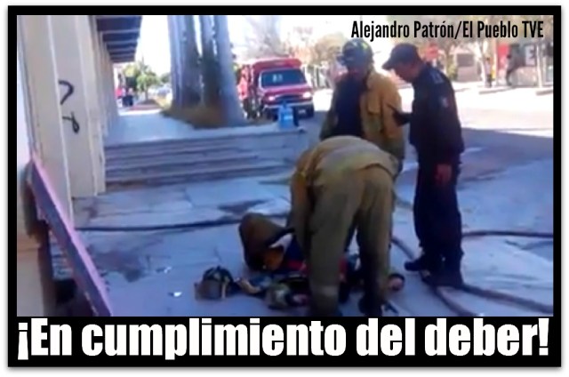 2 - 1 bombero intoxicado incendio