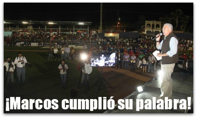 2 - 1 todos santos cancha de beisbol