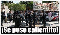 2 - 1 represion en manifestacion ayer