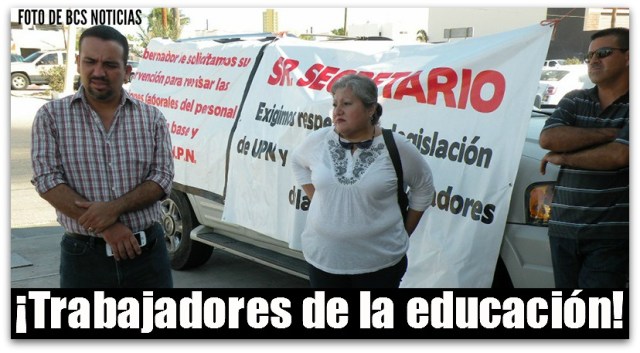 2 - 1 trabajadores de la educacion la paz bcs