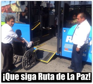 2 - 1 ruta de la paz discapacitados camiones