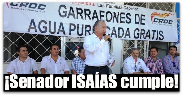 2 - 1 senador isaias agua purificada gratis
