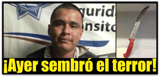 2 - 1 amenazo con machete ayer