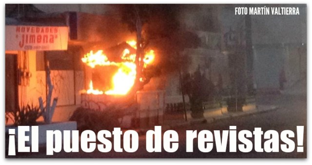 INCENDIO PUESTO DE REVISTAS LA PAZ BCS