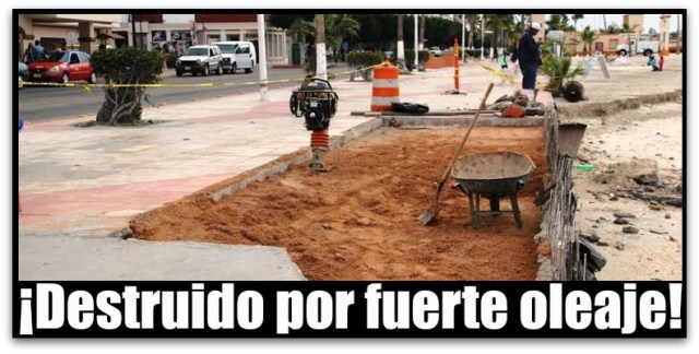 MALECON REPARACION FRENTE A HOTEL PERLA