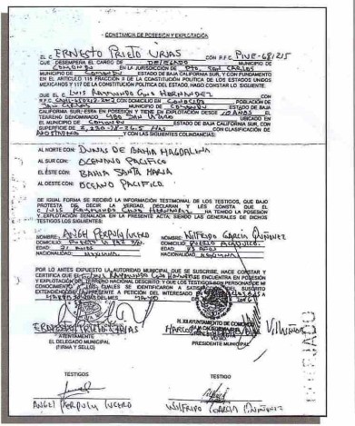 RAYMUNDO CANO HERNANDEZ CABO SAN LAZARO