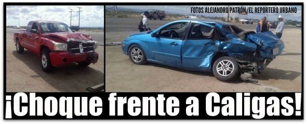 CHOQUE FRENTE A CALIGAS