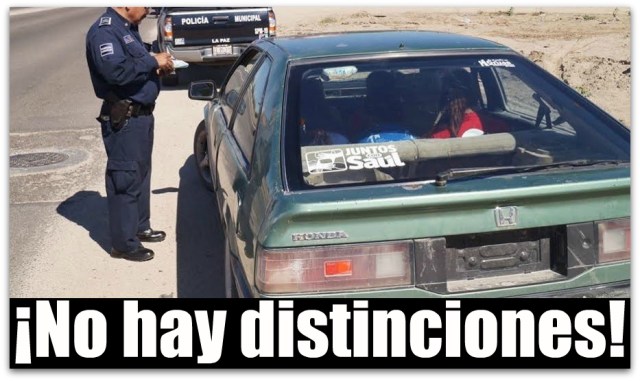 OPERATIVO DE REVISION POLICIACO LA PAZ BCS