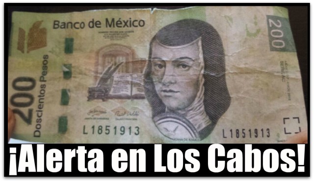 1 billete falso de 200 pesos