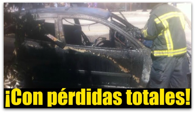 1 incendio en vehiculo de la indeco