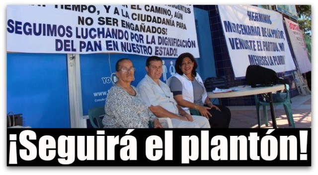 ALICIA URIBE PLANTON EN EL PAN