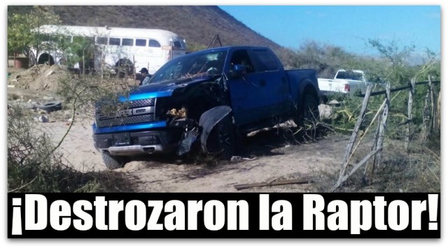 2 ford raptor robada