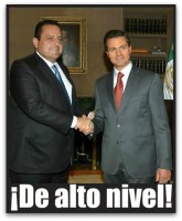 PICORE CON PEÑA NIETO EN REUNION DE ALTO NIVEL Y DE TRABAJO NO DE PASEO COMO BARROSO CUANDO SE PASEO EN EL AVION PRESIDENCIAL