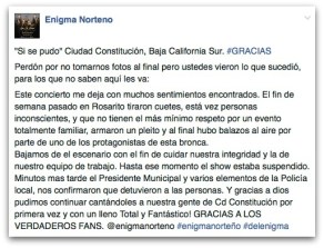 1 a enigma norteño da las gracias