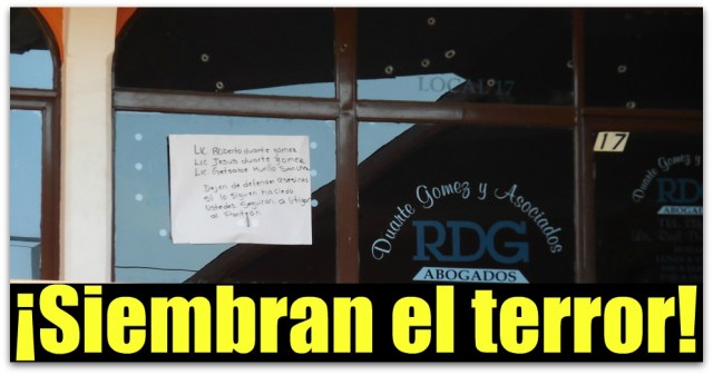 1 a abogados amenazados por crimen