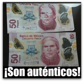1 A BILLETES DE 50 PESOS