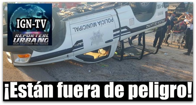 0 patrulla volcada la paz bcs