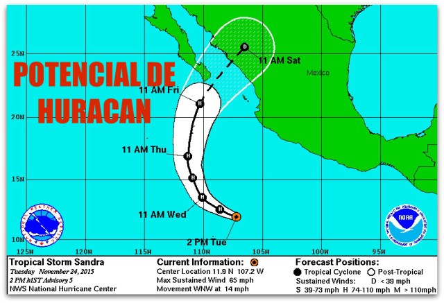 0 a a sandra tormenta tropical