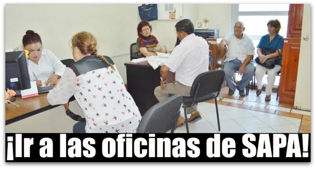 0 a descuento sapa adultos mayores, viejitos y discapacitados