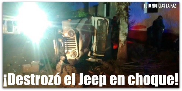 0 a jeep accidente en la paz bcs