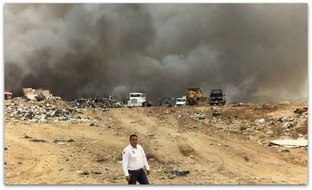 0 1 a a a car INCENDIO BASURERO MIGRIño